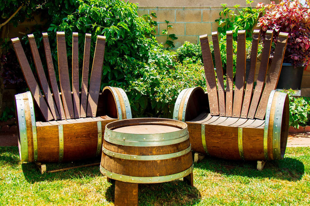 Patio Barrel Chair Set