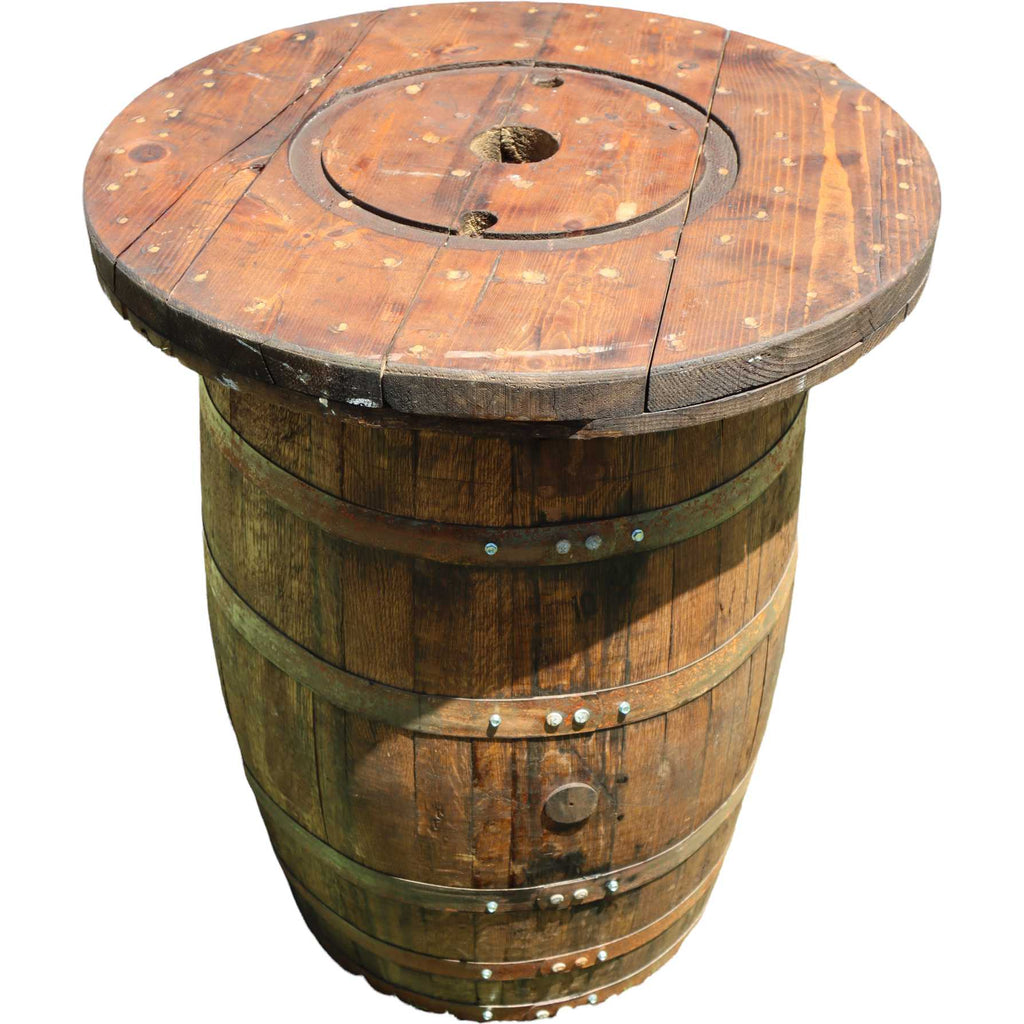 Small Whiskey Barrel Table NapaValleyWineBarrels